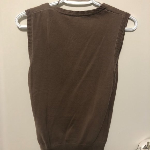 Brown Sweater Vest - Picture 2 of 2